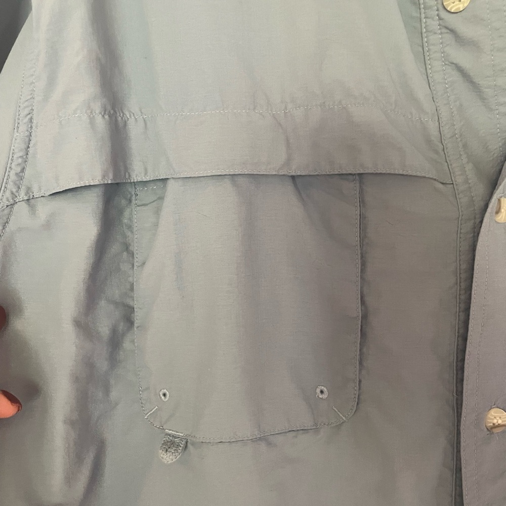 Sportsman Light Blue Button-Up Fishing Shirt - Picture 3 of 12